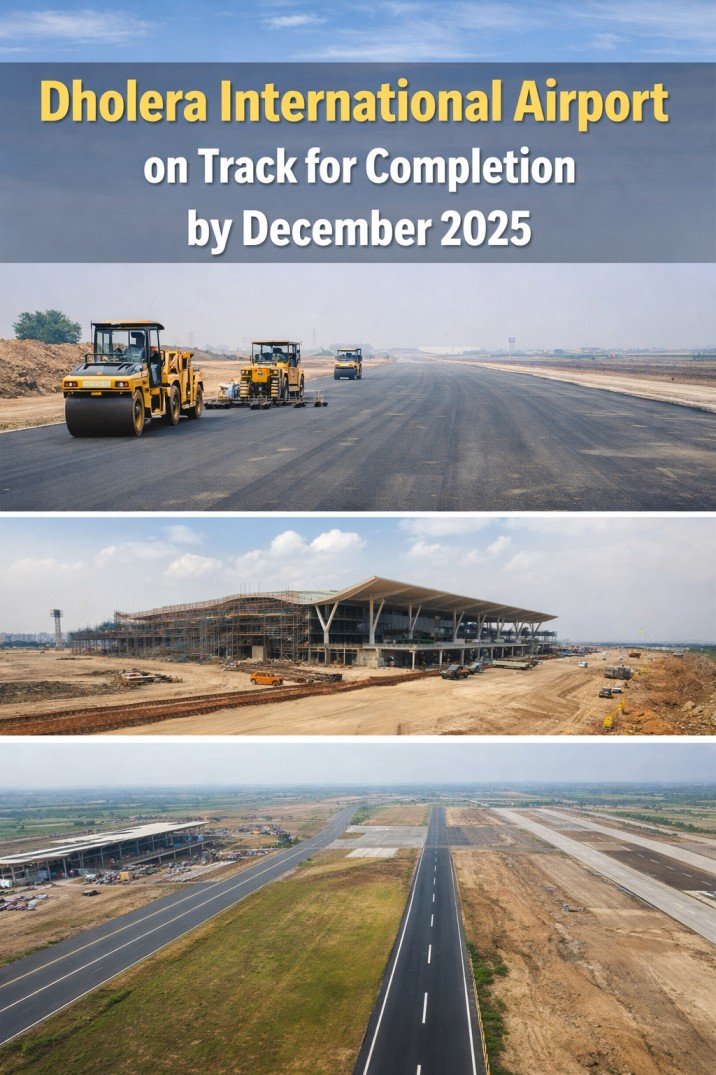 Dholera International Airport on Track for Completion by December 2025, Operations Likely in 2026
