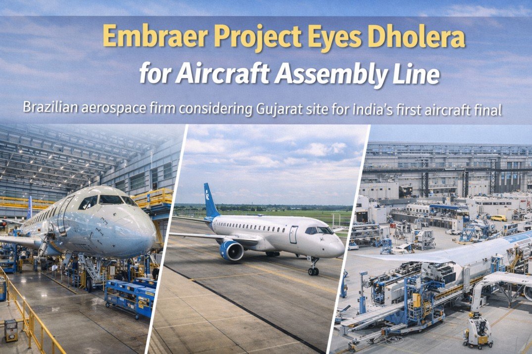 Embraer Project May Locate India’s First Aircraft Assembly Line in Dholera SIR