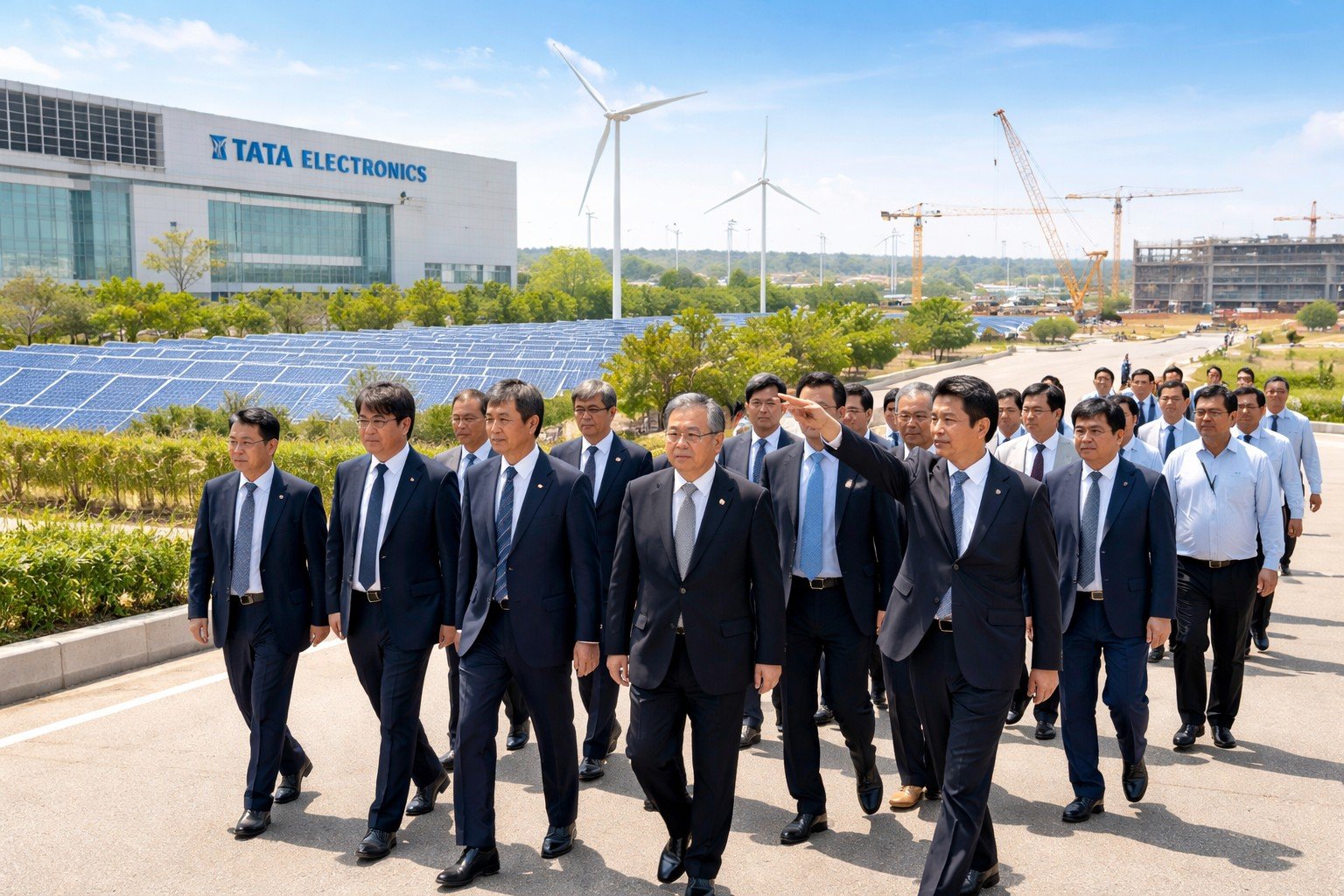 Japanese Industry Delegation Reviews Infrastructure & Semiconductor Progress at Dholera SIR