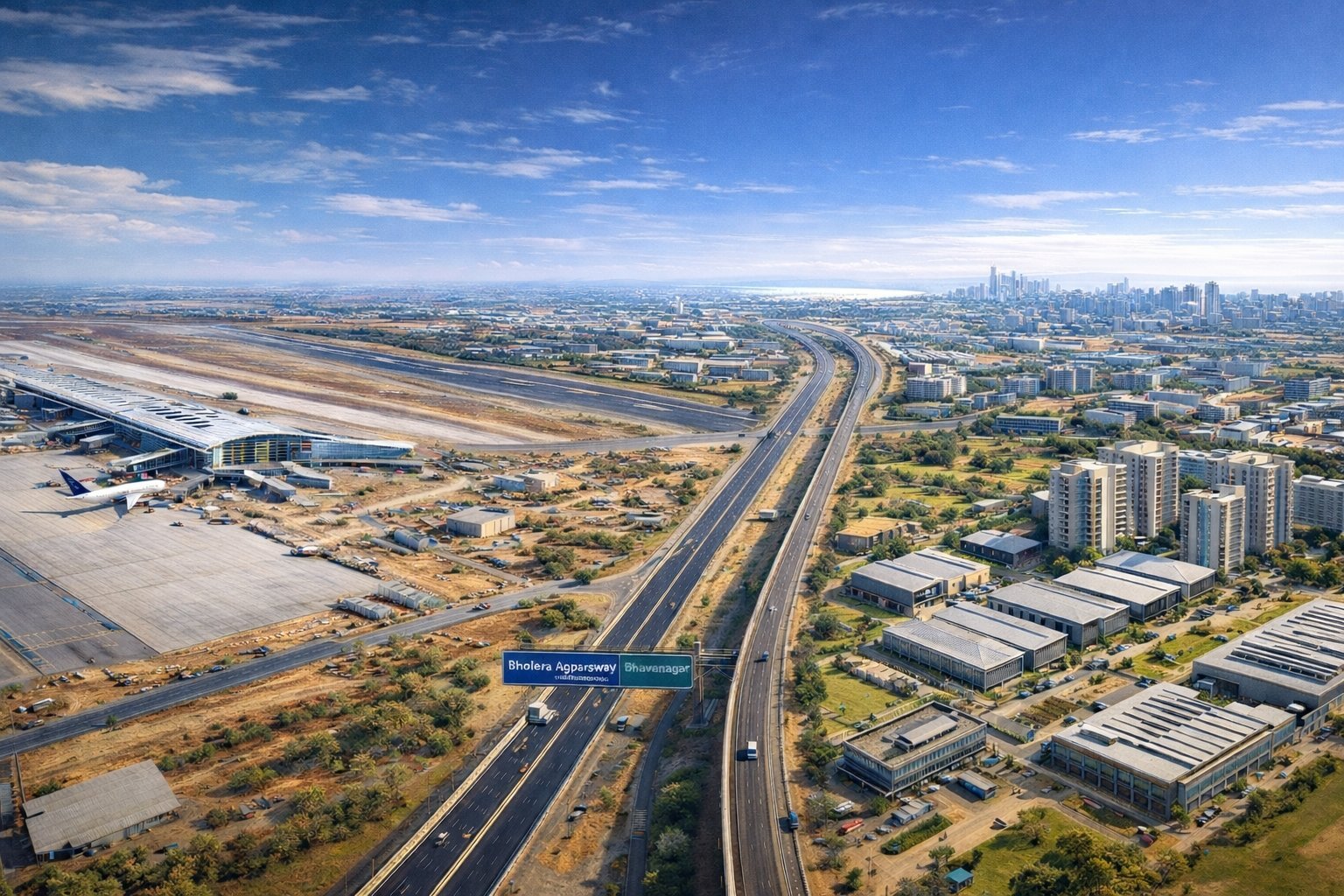 Dholera Smart City Sees Key Milestones in Airport, Expressway, and Technology Projects