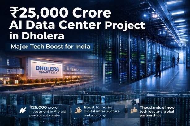₹25,000 Crore AI Data Center Project in Dholera: A Major Tech Boost for India